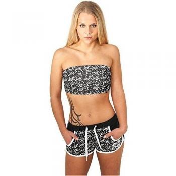 Urban Classics Hotpants Paisley , Farbe:black paisley;Größe:XL