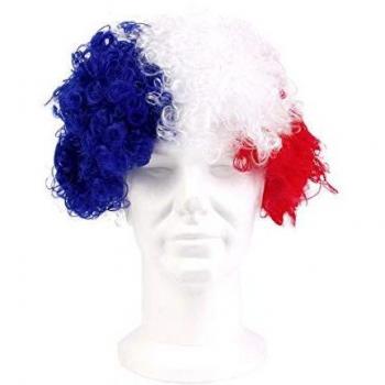 Genérico - Peluca Afro Bandera de Francia