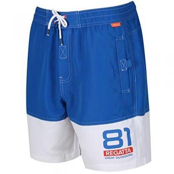 Regatta Brachtmar II - Bañador para Hombre, Hombre, baño, RMM006 8X170, Azul Buey/Blanco, L