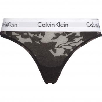 Calvin Klein - Tangas - para Mujer Negro Floral Burnout Black X Small