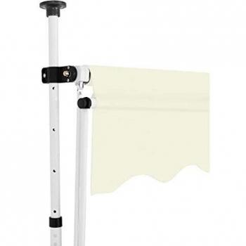 vidaXL Toldo Retráctil Operación Manual 300 cm Crema Techo Marquesina Cubierta