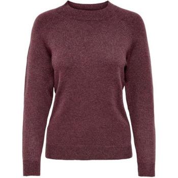 Only Rica Life Women's Sweater - Crew Neck, Plain Design, Pink