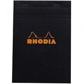 Bloc de notas Rhodia N°16 A5 80 hojas cuadriculadas 5x5 negro