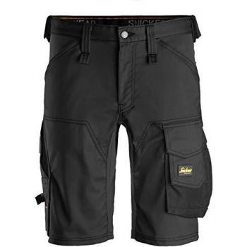 Snickers Workwear 6143 Pantalones Cortos de Cargo Elásticos Slim Fit AllroundWork