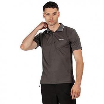 Regatta Maverick V-Polo Deportivo De Secado Rápido T-Shirts/Polos/Vests, Hombre, Magnet, XXXL