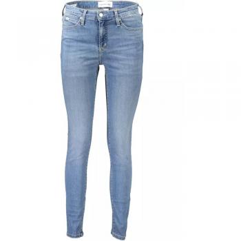 Calvin Klein Women's Mid Rise Light Blue Skinny Jeans