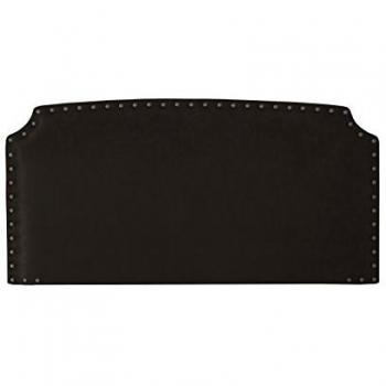 1Tapiza Caballé Cabezal, Microfibra, Negro, Cama 150/170 (King), 160x8x80 cm