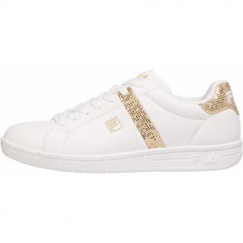 Fila Women's Crosscourt 2 F Sneakers - White-Gold