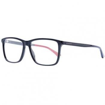 Gucci marco óptica GG0407O 007 Negro de Plástico del tamaño de 57 mm de Hombre