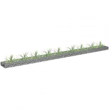 Gabion Raised Bed Galvanised Steel 360x30x10 cm