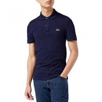 Lacoste Slim Fit Men's Navy Blue Polo Shirt in Petit Piqué