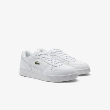 Zapatillas Lacoste T-Clip Set 224 2 Hombre, color blanco, talla 40, material de piel, deportivas planas