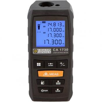 Telémetro láser Chauvin Arnoux C.A 1730, alcance 0.2 → 60.0m, precisión ±2mm, Clase 2, potencia de láser 670Nm