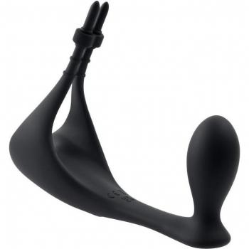 Gender X Vibrating Plug and Cockring - Black