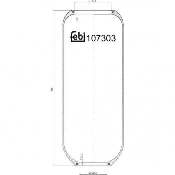 Fuelle de suspensión neumática FEBI BILSTEIN 107303