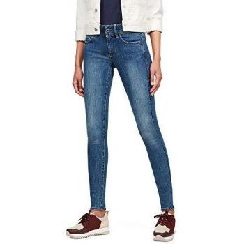 G-Star Lynn Super Women's Mid Waist Faded Blue Skinny Jeans