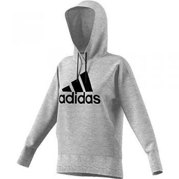 adidas W Bos Long HD Sudadera, Mujer, Medium Grey Heather/Black, S