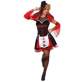Atosa-10152 Disfraz Reina Corazones, Color Rojo, M-L