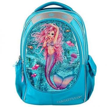 Depesche FANTASYModel 10982 Mermaid - Mochila escolar, aprox. 23 x 34 x 44 cm, color azul