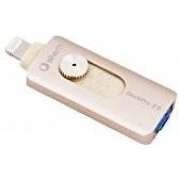 Silver HT iStick Pro - Memoria USB 3.0 de 64 GB, Compatible con iOS, Android y USB, Color Oro