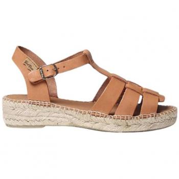 Sandalias planas de mujer de piel con hebilla - Toni Pons 122832