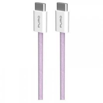 Cabo USB-C 2.0 Púrpura de 1,5m con Carga Rápida 60W FABRIK