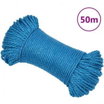 Cuerda de trabajo polipropileno azul 3 mm 50 m
