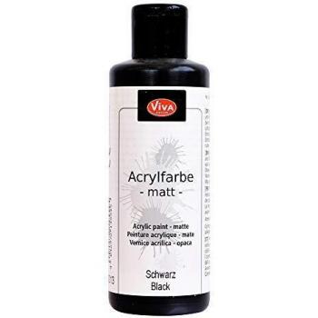 Pintura Acrílica 'Viva Decor' Negro Mate 82 ml