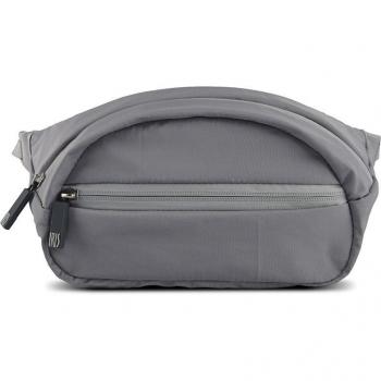 Riñonera Mylunchwalk gris - Bolsa porta alimentos con capacidad de 800 ml y diseño deportivo