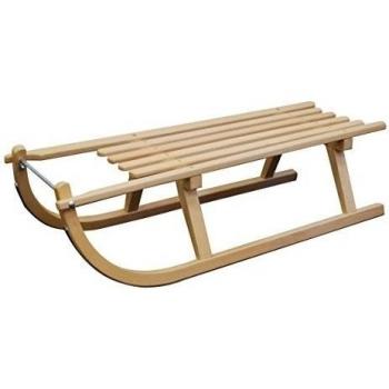 sulov Kid 's Sane Davos - Trineo de nieve, natural, 100 x 37 x 25 cm