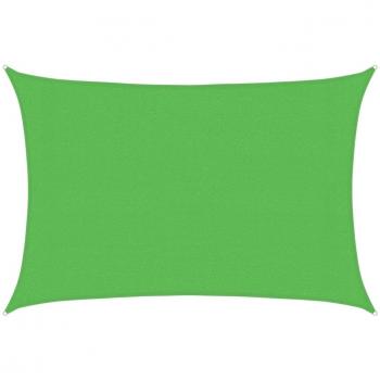 Toldo de vela HDPE 160 g/m² verde claro 3x5 m