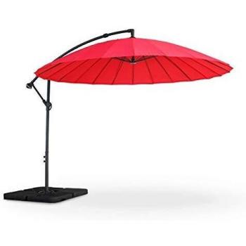 Parasol Redondo 3m Shanghai Rojo 280x280x250 cm