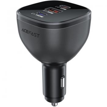 Acefast B14 165W Car Charger with 2x USB-C and 1x USB-A, Black