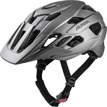 Alpina Unisex - Adulto Anzana L.E. Casco de Bicicleta, Color Plateado Oscuro, 52 – 57 cm