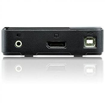 Aten 2-Port USB DisplayPort KVM Switch with 4K UHD Support and Cables Included