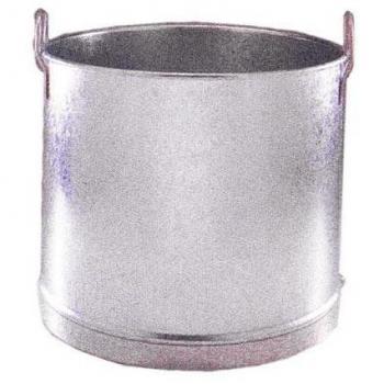 Cubo Recto Galvanizado con 2 Asas Laterales de 60 Litros