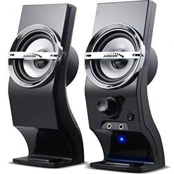 Audiocore Altavoces estéreo AC805 2.0 PC 6W de RMS, Color Negro