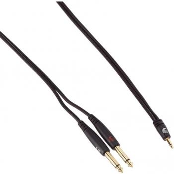 D'Addario PW-MPTS-06 6' 1/8 to Dual 1/4 Audio Cable