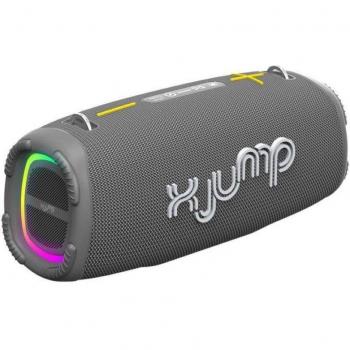 Altavoz Portátil Bluetooth XJ 200 Gris 90W, TWS, Reacargable, Resistente al Agua IPX5, Iluminación Disco