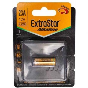 Pilas Alcalinas Extrastar 12V para Mando - L1028 LR23A MN21 V23GA Super Duración (1 Pieza)
