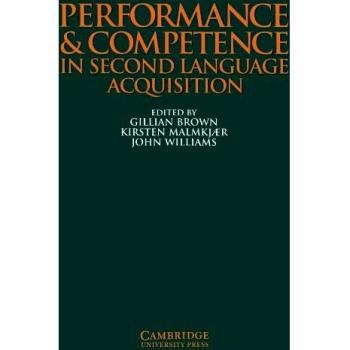 Performance and Competence in Second Language Acquisition