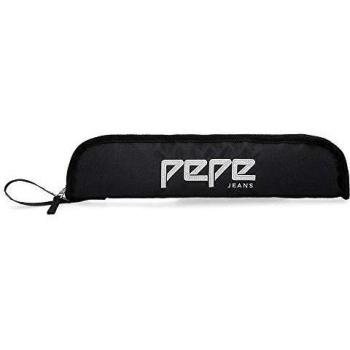 Pepe Jeans Uma Porta Flauta Negro 37x9x2 cms Poliéster