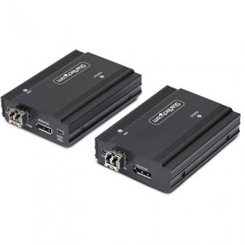 StarTech.com DisplayPort KVM Extender over Fiber Optic 4K 60Hz Console Extender Kit Up to 984ft/300m (Multi-mode) with Pre-installed SFP+ Modules 3x USB HID
