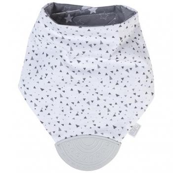 Bandana reversible con mordedor gris
