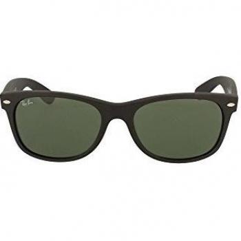 Occhiali da sole Uomo Donna Ray Ban 2132 New Wayfarer 622 Nero Squadrati Verdi