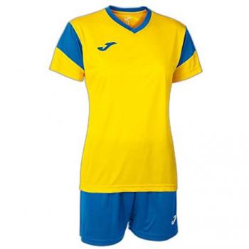 Conjunto de fútbol Joma Phoenix para mujer en amarillo royal