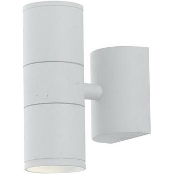 Aplique de jardín Jump blanco 16 Cm - Aplique para exterior Up Down Blanco IP44, GU10 - Fan Europe