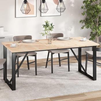Tablero de mesa rectangular 4 uds madera de pino 90x45x2,5 cm Marrón