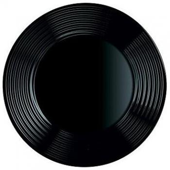 dajar Platos de postre Harena Luminarc, cristal, Negro, 19 x 19 x 1,8 cm