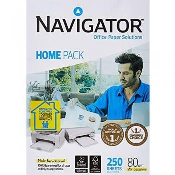 Navigator Home Pack - Pack de 250 hojas, A4, 80 gr, 1 paquete